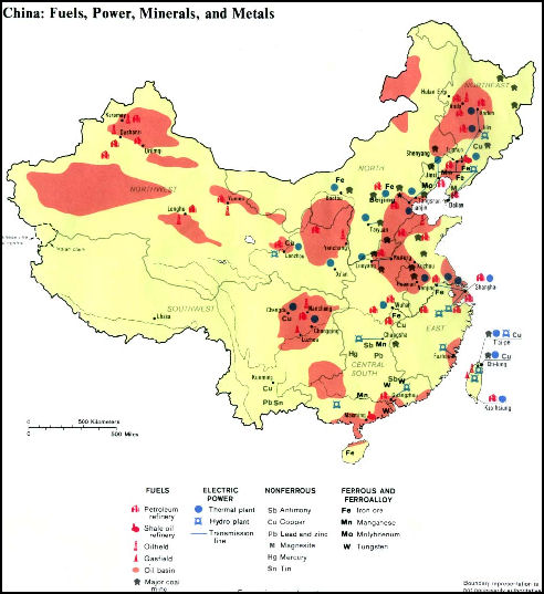 RESSOURCES NATURELLES EN CHINE
